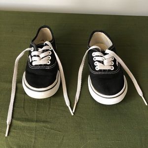 Children’s black and white Vans